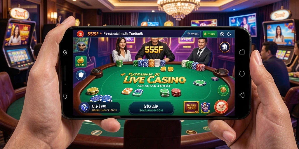 Tampilan gameplay Live Casino yang menarik dan interaktif.