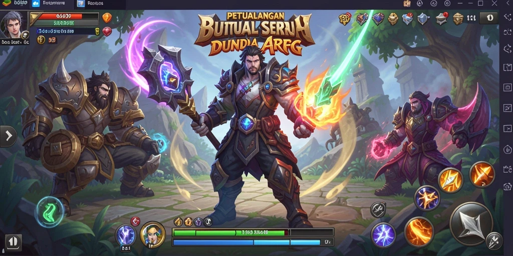 Tampilan menarik gameplay ARPG dalam 66D yang penuh aksi.