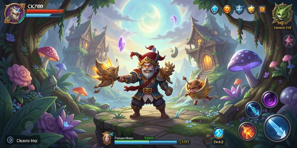 Screenshot gameplay CK789 yang menggambarkan aksi petualangan seru.