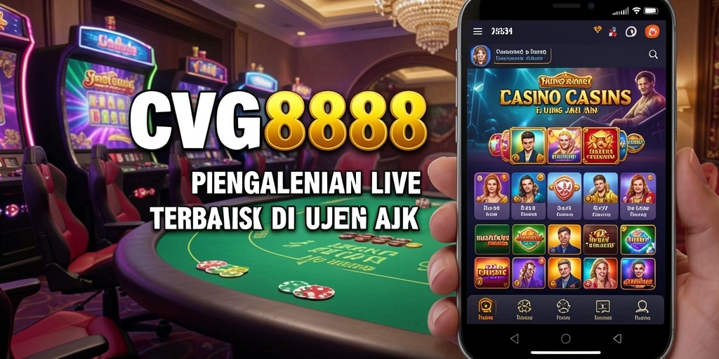 Tampilan gameplay mendebarkan di aplikasi CVG8888 Live Casino.