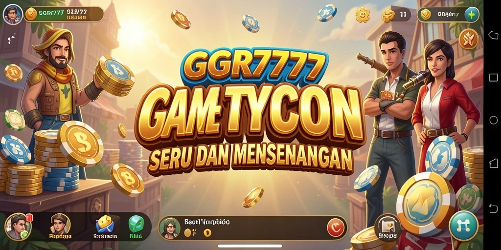 Tampilan gameplay GGR7777 yang penuh aksi dan strategi Tycoon.