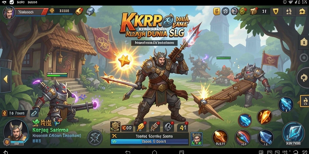 Tampilan permainan KKRP menunjukkan strategi dan pertarungan yang intens.
