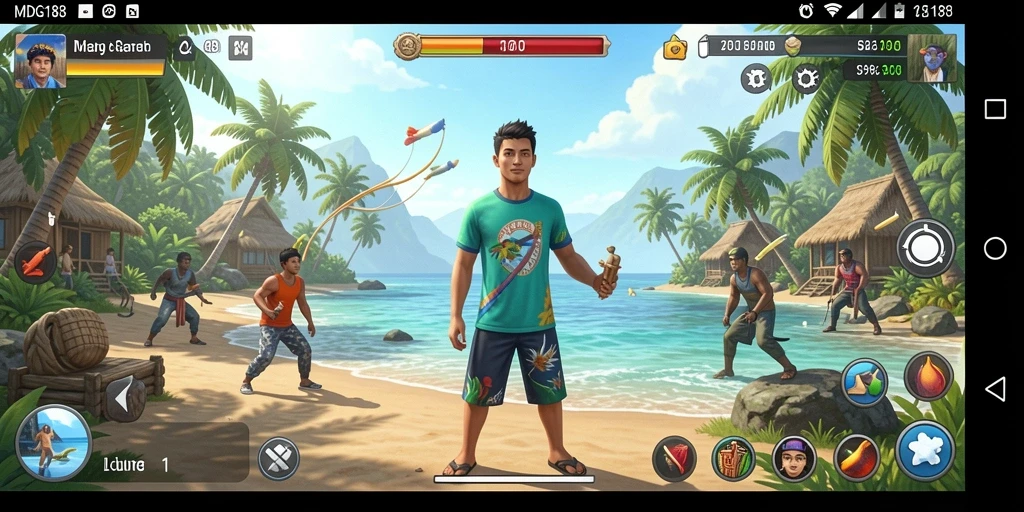 Tangkapan layar MDG188 menunjukkan gameplay yang ceria dan menyenangkan.