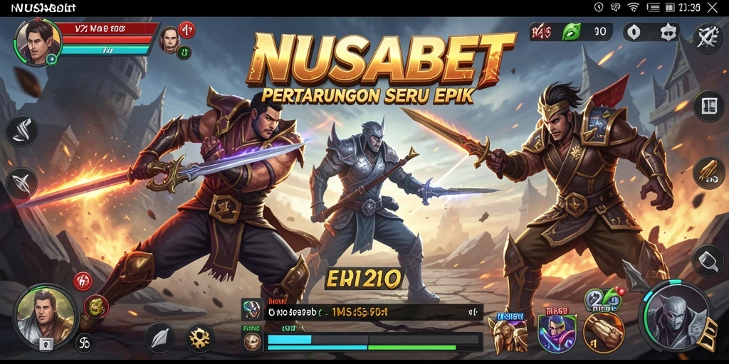 Gameplay pertarungan seru di NUSABET dengan aksi mendebarkan.